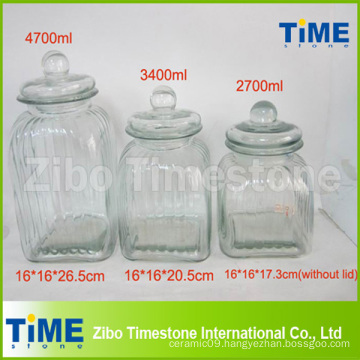 Empty Wide Mouth Gaint Glass Jar